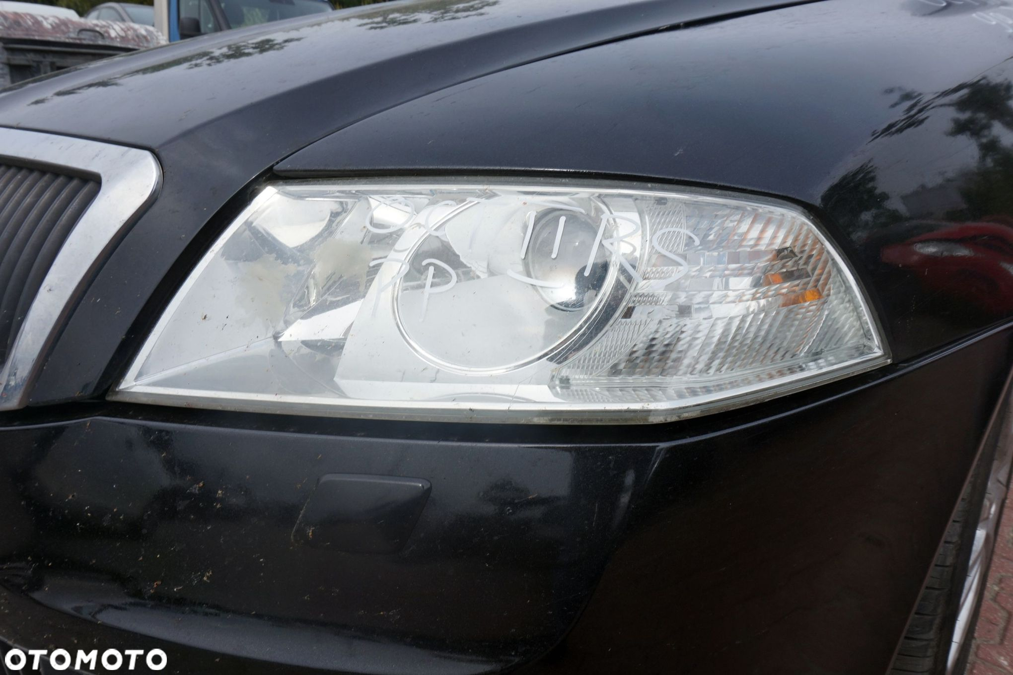 MASKA ZDERZAK BŁOTNIKI LAMPY OCTAVIA II RS 1Z3 9910  SKODA 2004-2008 CZARNY PRZÓD KOMPLETNY - 19