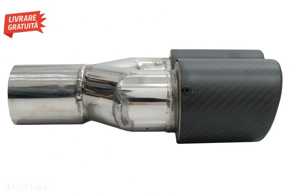 Difuzor Bara cu Toba Ornament Evacuare Fibra Carbon Mat BMW Seria 3 F30 F31 (2011-- livrare gratuita - 10