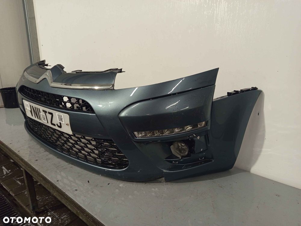+ ZDERZAK PRZÓD PRZEDNI DO CITROEN C4 PICASSO LIFT FL EZWD SZARY LED DRL HALOGENY - 3