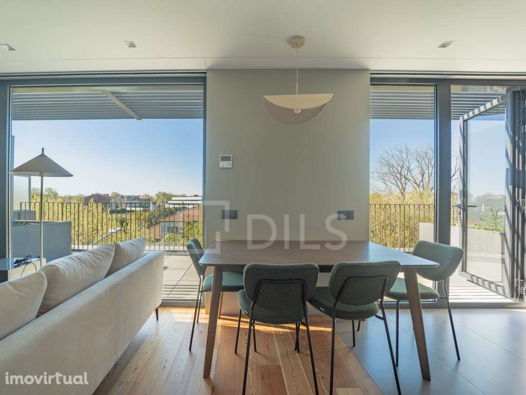 T0 novo com terraço e mobilado, em condomínio exclusivo, na Senhora... - Grande imagem: 2/30