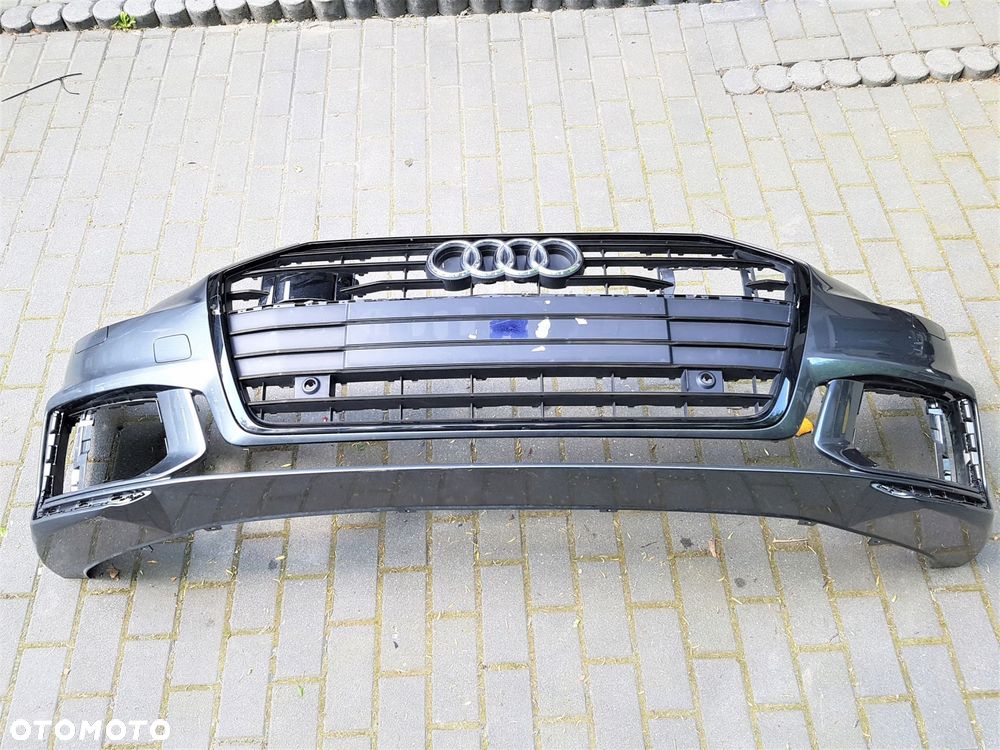 audi a6 c8 s-line zderzak przód grill 4k0807437c - 1