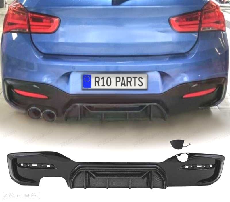 DIFUSOR TRASEIRO BMW F20 LCI 15-19 LOOK COMPETITION CARBONO - 1