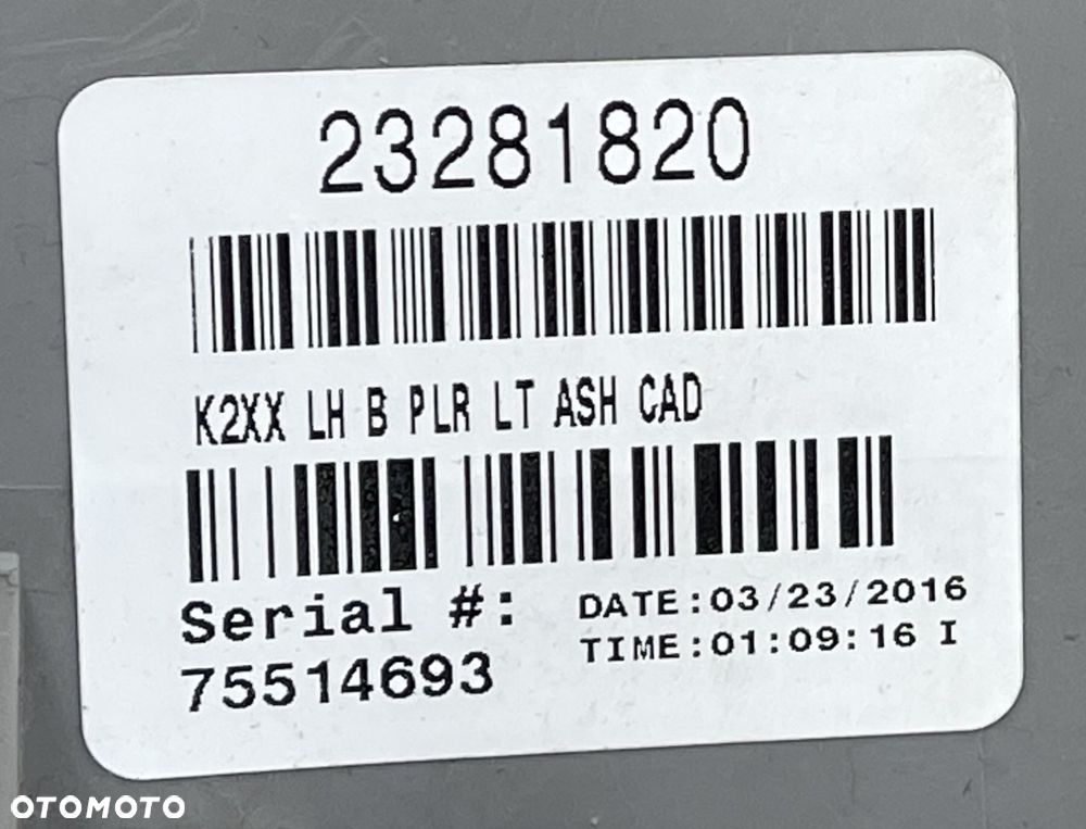 O3 CADILLAC ESCALADE IV 2014 - OSŁONA SŁUPKA B LEWA 23281820 22825145 - 5