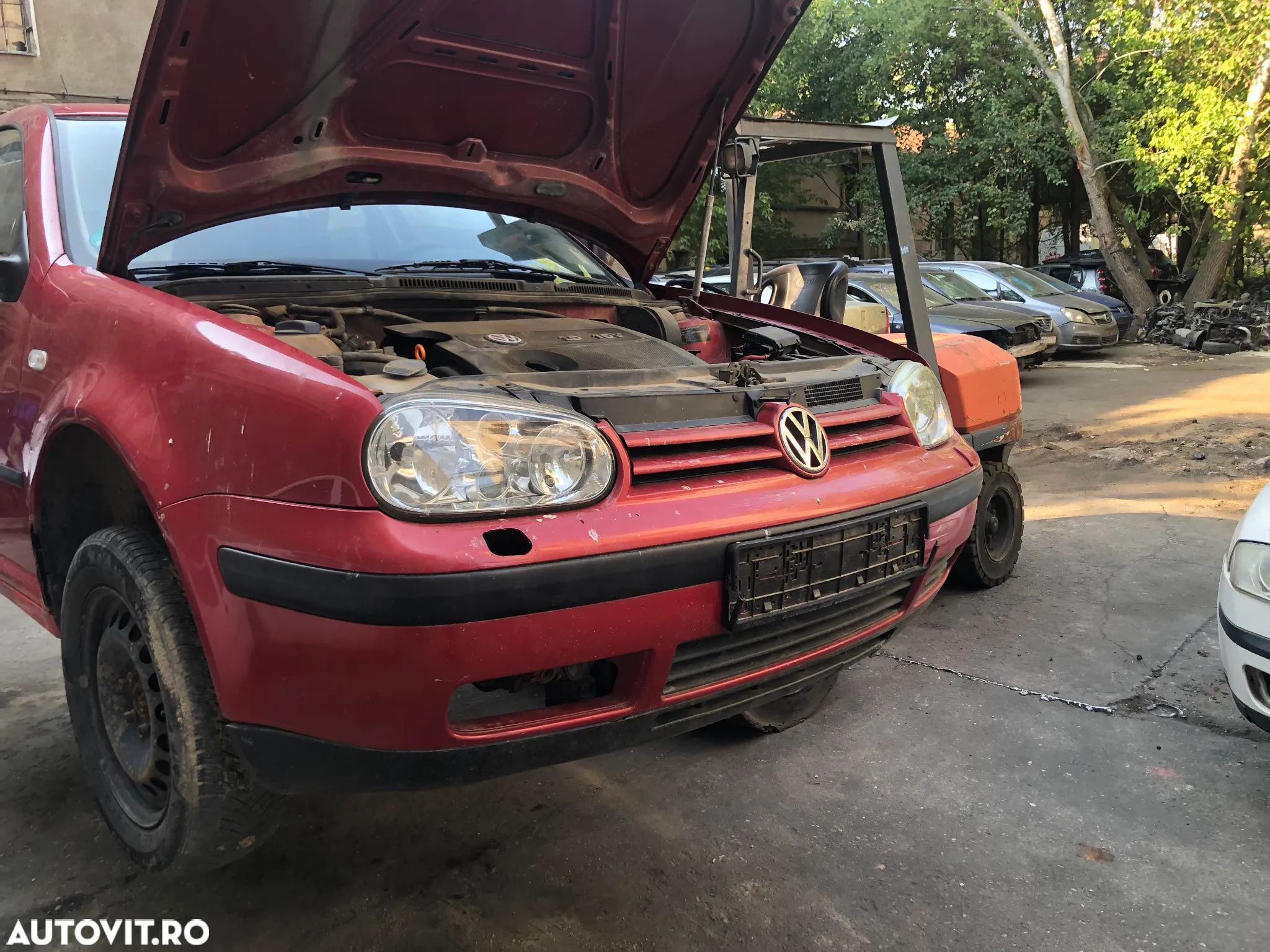Bara fata Volkswagen Golf 4 rosu visiniu - 3