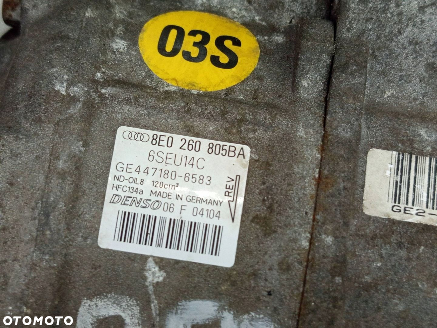 SPRĘŻARKA KLIMATYZACJI AUDI A4 B6 B7 1.8 T 8E0260805BA - 7