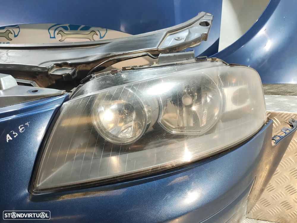 FRENTE COMPLETA AUDI A3 8P 8P1 FASE II 2 CAPOT PARACHOQUES GUARDA-LAMAS OTICAS RADIADOR VENTILADOR FRENTE FIBRA REFORÇO DIESEL - 6