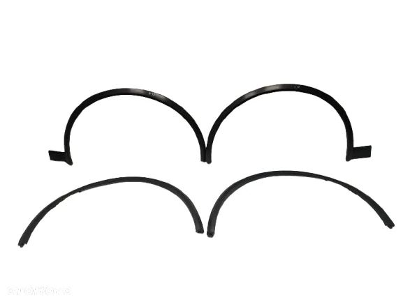 PORSCHE MACAN II TURBO 95C 24- NAKŁADKA LISTWA BŁOTNIKA LEWA PRAWA TYŁ TYLNA PRZÓD PRZEDNIA KOMPLET CZARNY MAT ORYGINAŁ - 1