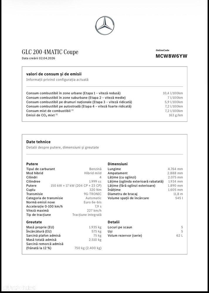 Mercedes-Benz GLC Coupe 200 4Matic 9G-TRONIC Edition AMG Line - 4