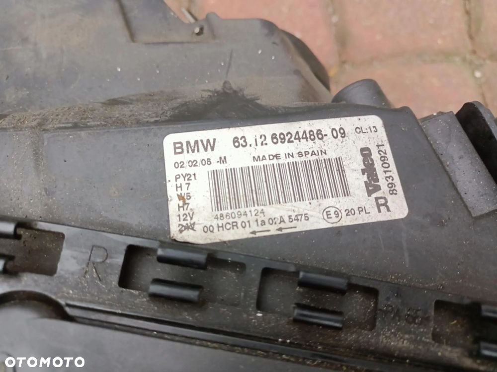 Lampa przód przednia BMW E87 Europa prawa 6924486 - 3
