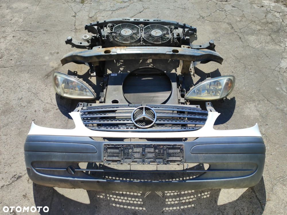 kompletny przód -FOTO do MERCEDES Vito w639 03-09r, zderzak przód -listwa z atrapą -belka zderzaka -chłodnice wody i klimy -pas przód -wentylatory + lampy Gratis!