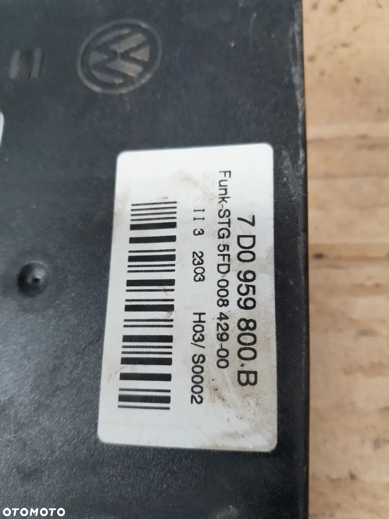 Moduł komfortu VW T4 2.5 TDI 7D0959800B - 2