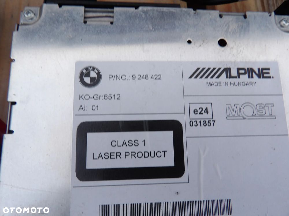 BMW - F25,X3 - RADIOODTWARZACZ , CD , CZYTNIK - 9248422 - 2