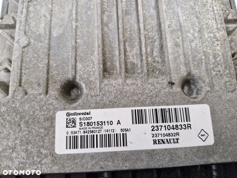 RENAULT MEGANE SCENIC 3 III 1.5 DCI KOMPUTER STEROWNIK SILNIKA ECU 237104833R - 2