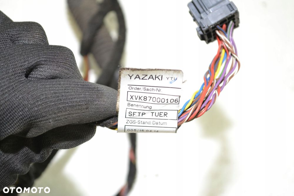 MERCEDES ACTROS MP4 INSTALACJA WIĄZKA ELEKTRYCZNA DRZWI LEWYCH XVK87000106 - 9