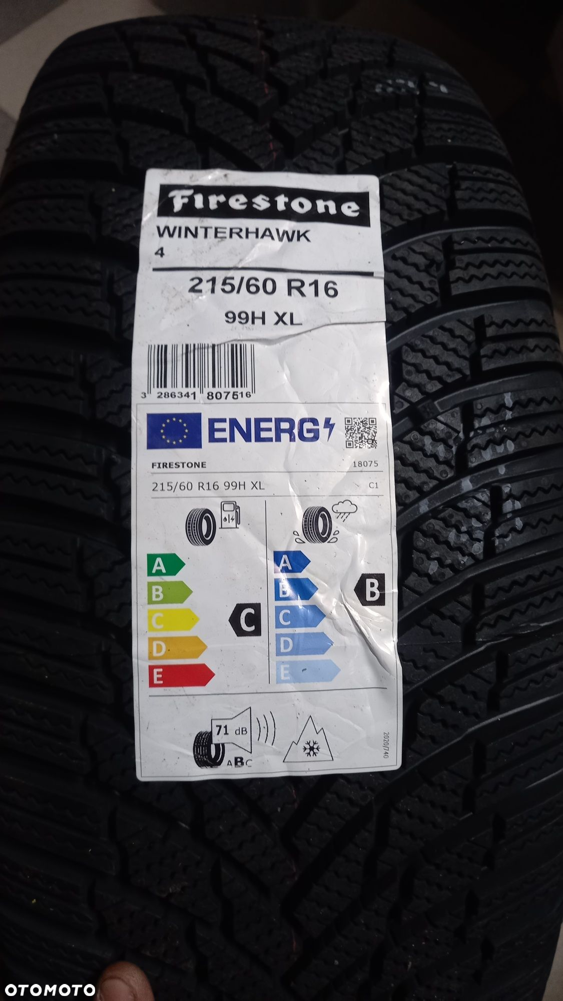 Nowe Opony Zimowe Firestone Winterhawk 4 215/60/16  4 szt 2323 - 5