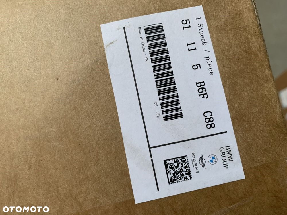 ORYGINALNA NOWA BELKA ZDERZAKA PRZEDNIA PRZÓD MINI COOPER J01 F65 F66 24-26 5B6FC88 - 7