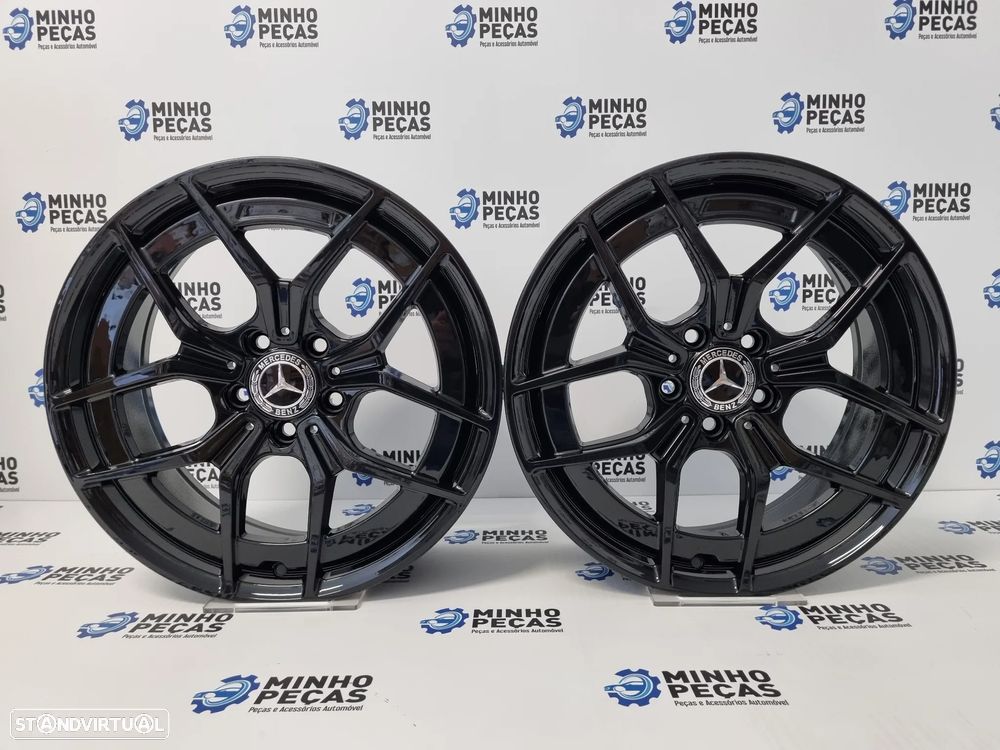 Jantes Mercedes Novo Class C e E AMG em 18 Preto Brilho - 1