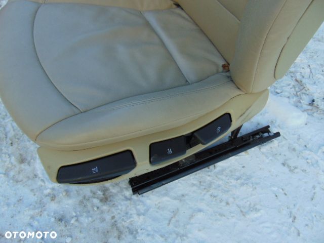 BMW Z4  E85 E86 LEWY FOTEL ładne super PODGRZEWANY FOTELE grzany skóra kremowa LUX - 4