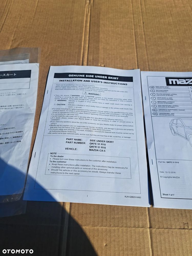 Listwa listwy na drzwi przód tył  Mazda CX-5 II KE KF QKFE-51-R10A QKFE51R10A - 16