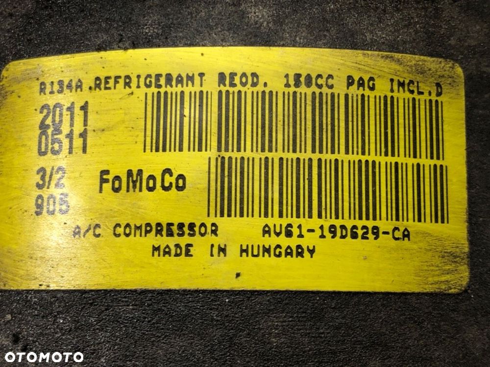 SPRĘŻARKA KLIMATYZACJI  FORD FOCUS III Turnier 2010 - 2022 1.6 Ti 92 kW [125 KM] benzyna 2010 - - 5