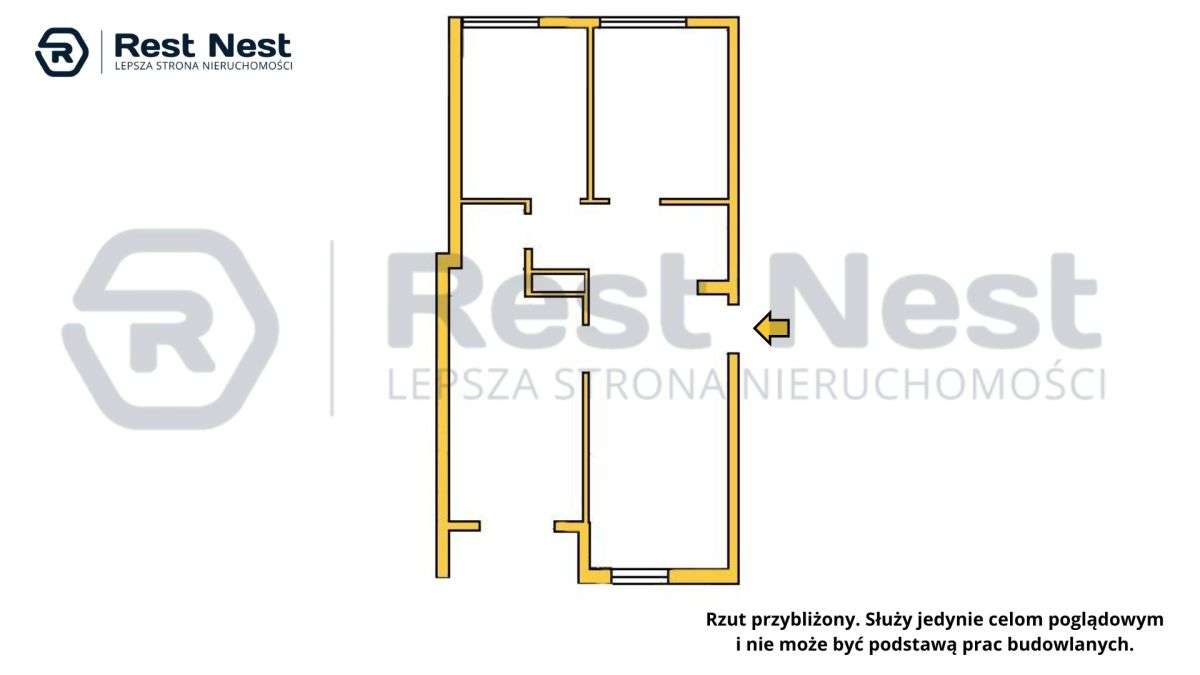 3 pokoje | Metro | 53,3 m² | Loggia | Duży potencj
