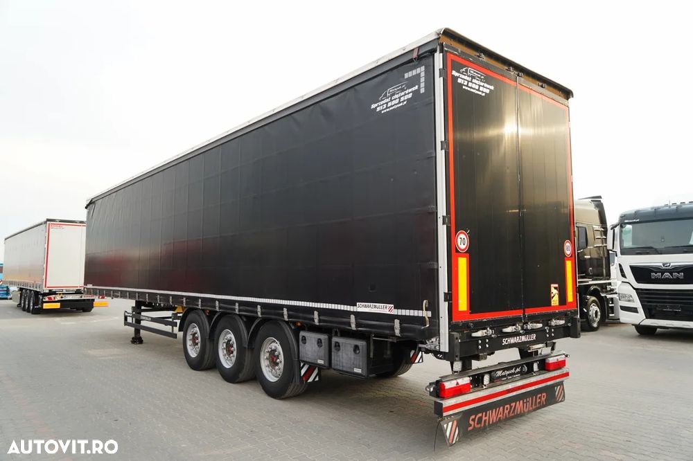 Schwarzmuller CORTINĂ / STANDARD / ACOPERIȘ RIDICAT / AXĂ RIDICATĂ / SAF - 3