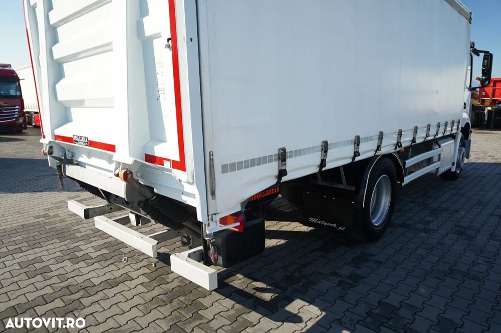 Mercedes-Benz ANTOS 1835 / CAMION RIGID / CAROSERIE CU PRELATĂ - 6,1 M / PLATFORMĂ HIDRAULICĂ DHOLLANDIA - 2.000 KG / EURO 6 - 15