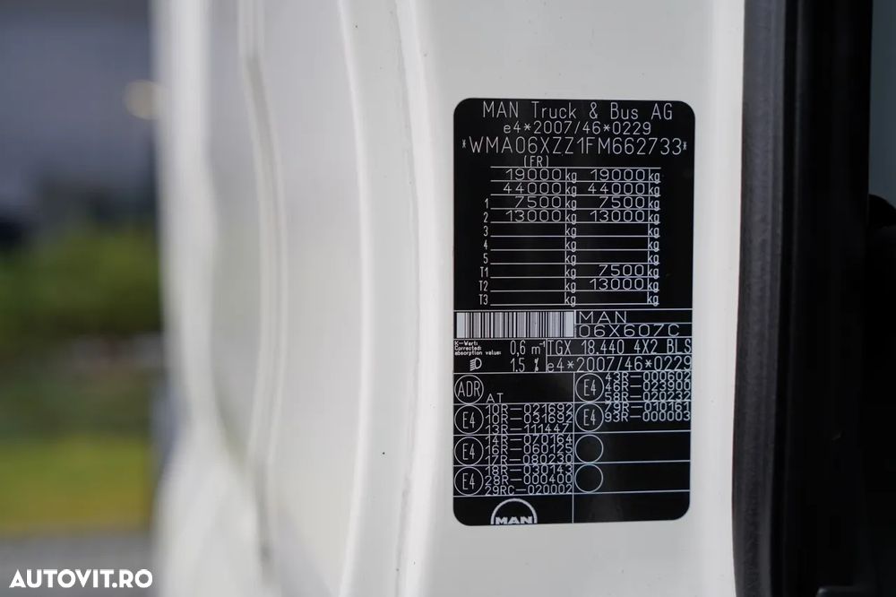 MAN TGX 18.440 / SISTEM HIDRAULIC / RETARDER / AER CONDIȚIONAT PARCARE / IMPORTAT / EURO 6 / - 37