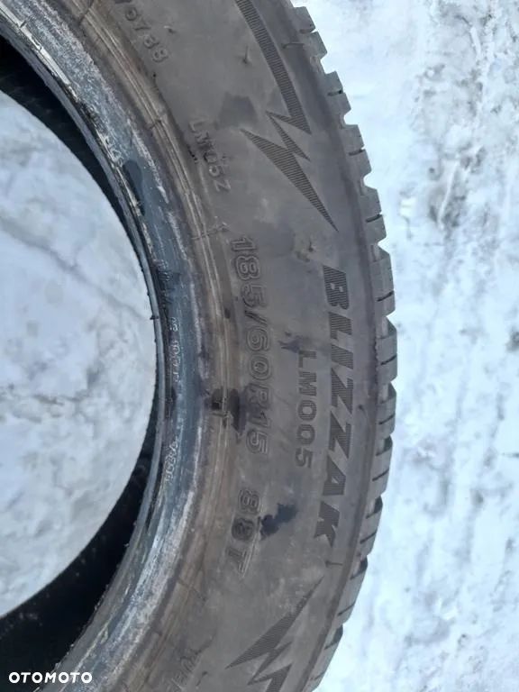 2x opony zimowe 185/60R15 88T Bridgestone Blizzak 2020r - 9