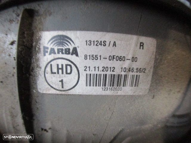 Farol Tras 815510F06000 TOYOTA COROLLA 2 VERSO FASE 2 2007 2.2 D4D 136CV 5P PRETO DRT FARBA - 4