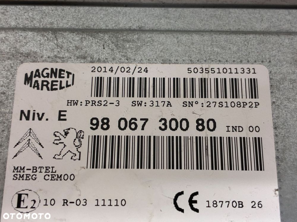 PEUGEOT 208 NAVI NAWIGACJA 9806730080 - 3