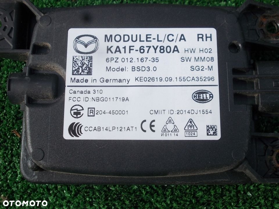 Mazda CX 5 radar sensor modul KA1F-67Y80A martwe pole - 2
