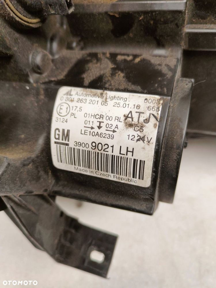 opel zafira c soczewka zw lampa lewy przód 39009021 - 5