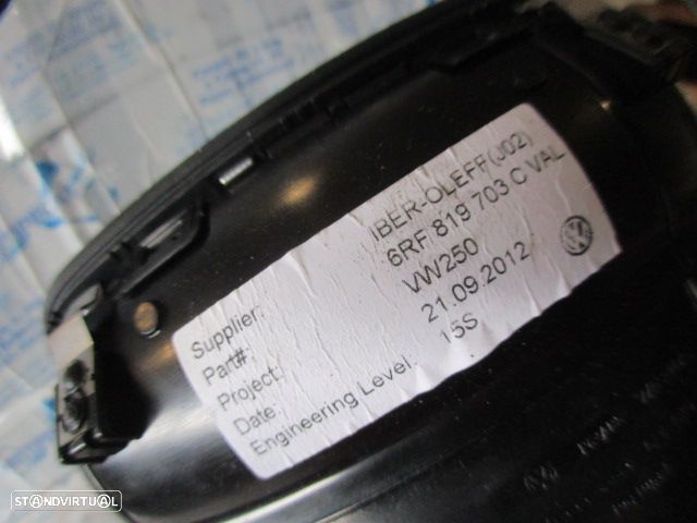 Grelha Friso 6RF819703C VW POLO 5 6R FASE 1 2012 1.6TDI 90CV 5P CINZA ESCURO FRT ESQ GRE VENTILALÃO - 3