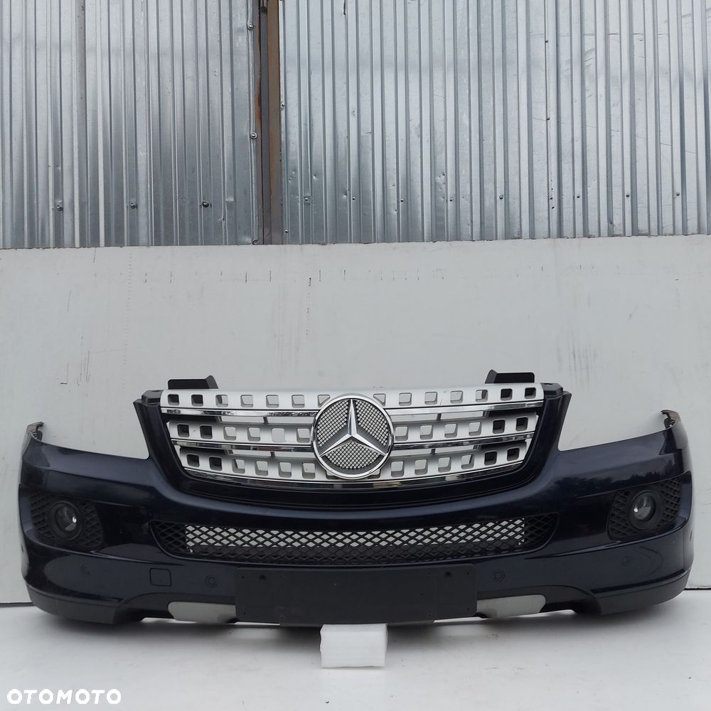 ZDERZAK PRZOD PRZEDNI KOMPLETNY MERCEDES ML W164 ORYGINAL DEMONTAZ ATRAPA GRILL KRATKI HALOGENY