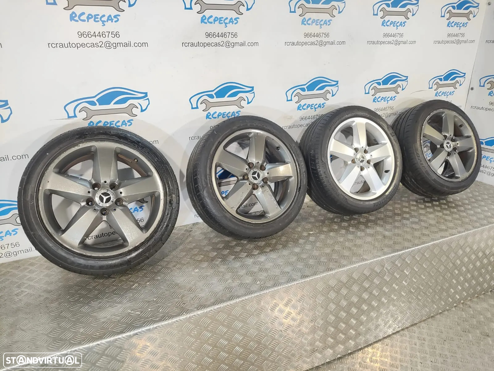 .JANTES MERCEDES SLK R171 17 POLEGADAS 7,5J 8,5J ET36 ET30 ORIGINAIS - 4