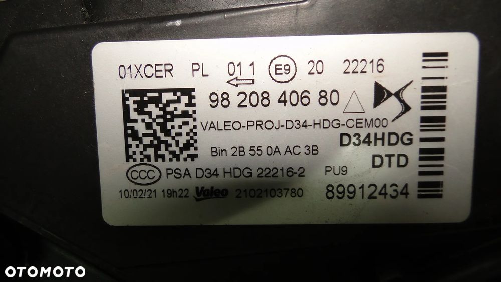 CITROEN DS3 CROSSBACK LAMPA PRAWA PRZÓD PRZEDNIA FULL LED EUROPA - 13