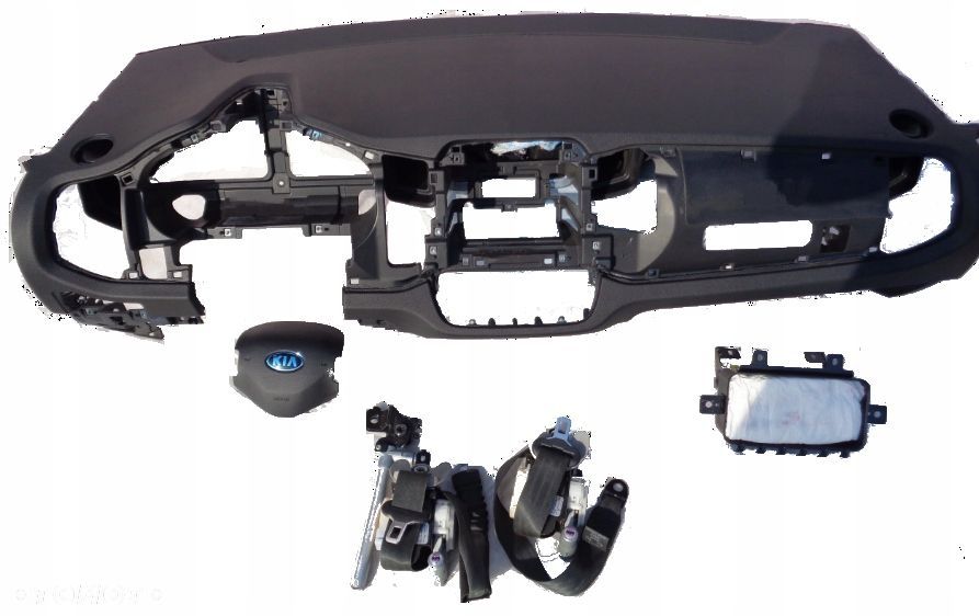 KIA SPORTAGE III 3 DESKA AIRBAG PASY KOMPLET - 1
