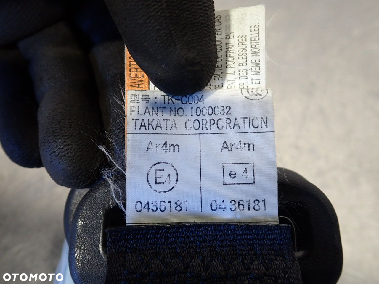 PAS TYLNY ŚRODKOWY BEZPIECZEŃSTWA SUBARU IMPREZA 1.5 - 7