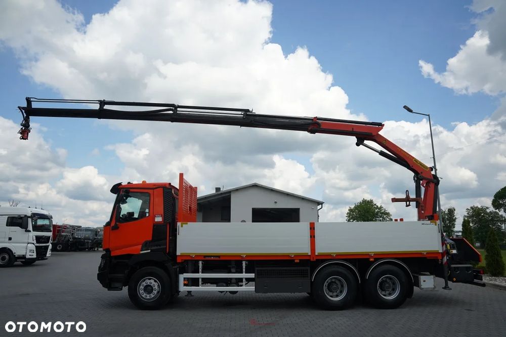 Renault C 430 / 6x4 / SKRZYNIOWY 6,5 M + HDS PALFINGER PK 18 002-EH C  / WYSÓW 12,5 M / STEROWANIE RADIOWE / ROTATOR / WIDŁY DO PALET - 3