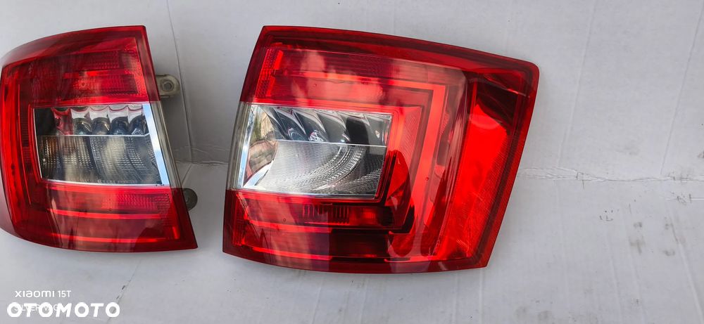 Lampa lewa prawa Skoda Octavia III 3 LIFT KOMBI LED kompletna tylna tył oryginał - 3
