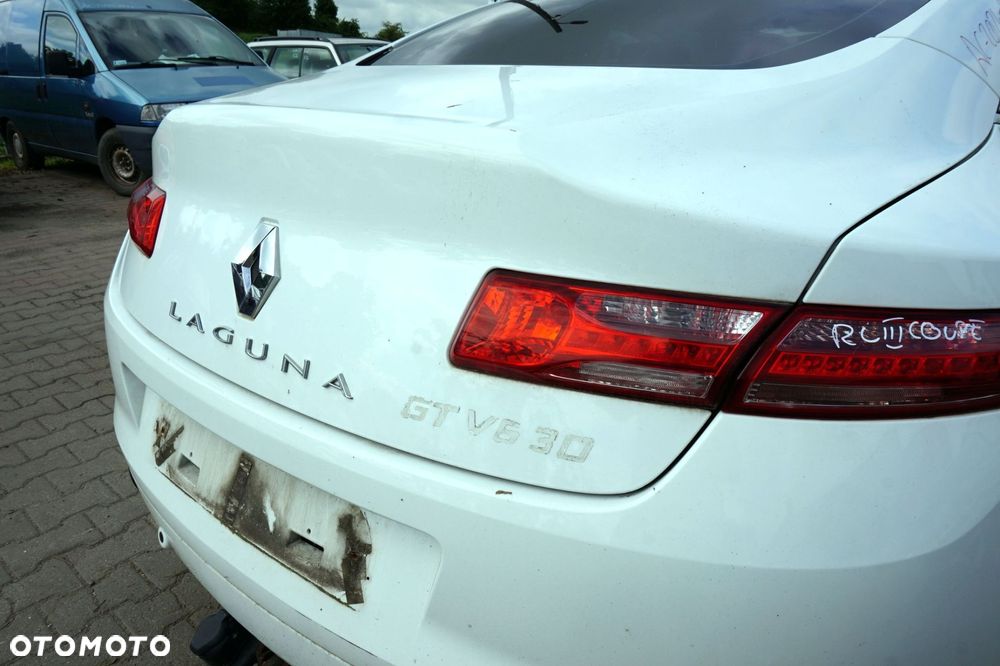 KLAPA BAGAŻNIKA TYLNA LAGUNA III PH1 COUPE OV369  BIAŁY RENAULT 2007-2012 - 4