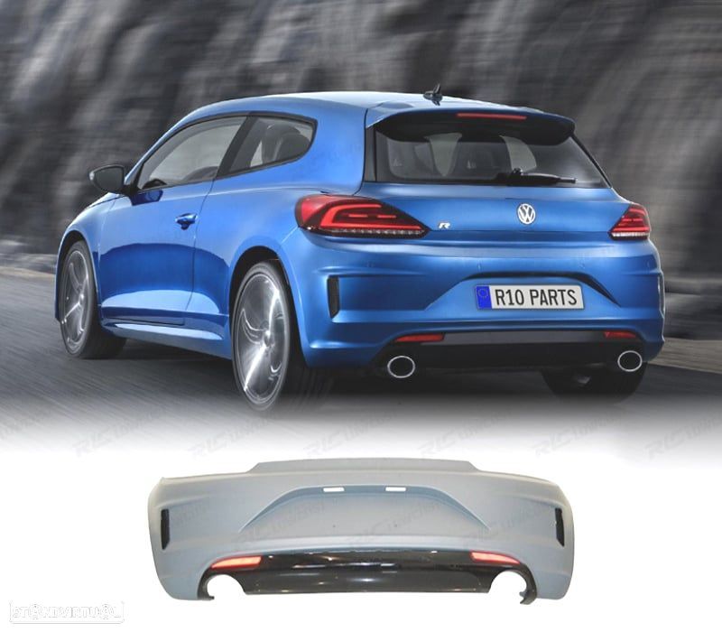 PARA-CHOQUES TRASEIRO VOLKWAGEN VW SCIROCCO 15- LOOK R - 1