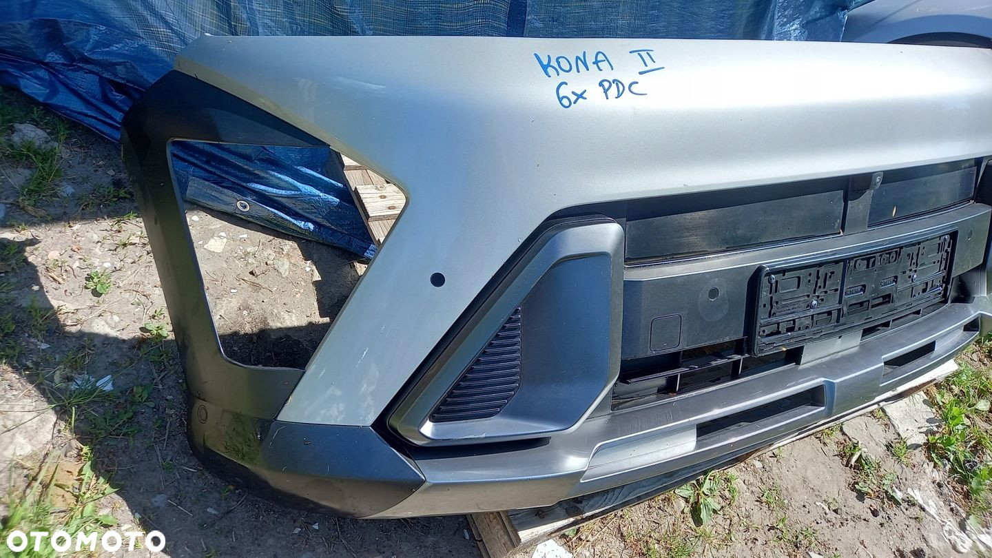 ZDERZAK PRZÓD PRZEDNI HYUNDAI KONA II 2 6XPDC KAMERA ŻALUZJE WIĄZKA - 3