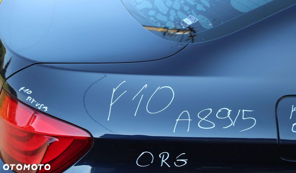 ĆWIARTKA BŁOTNIK PRAWY TYŁ TYLNY BMW F10 SEDAN A89 IMPERIALBLAU ORG LAKIER - 2