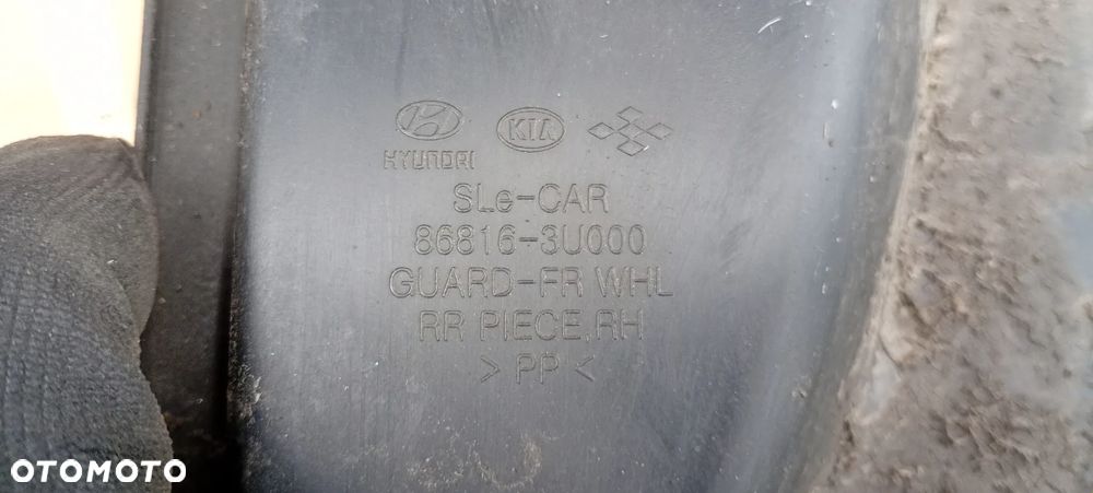 Nadkole prawy przód przednie prawe Kia Sportage III 3 86816-3U000 - 7