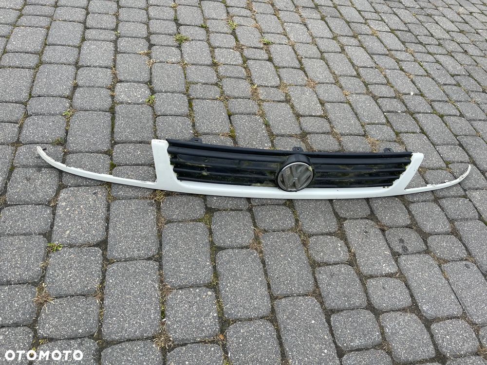 VW CADDY POLO CLASSIC 95-03 PRZÓD KOMPLETNY MASKA zderzak LAMPA REFLEKTOR PAS BŁOTNIK LEWY przedni GRILL pas przedni lampa reflektor LEWA PRAWA biały - 7