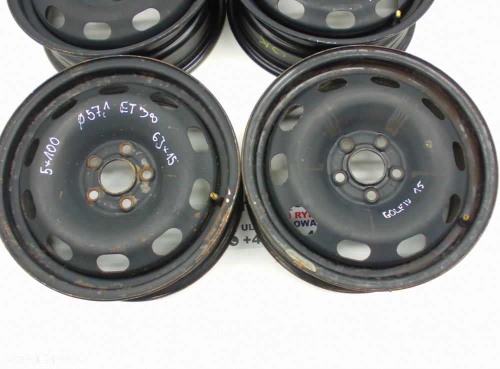 VW Felgi Stalowe 5x100 6Jx15 Et38 - 11