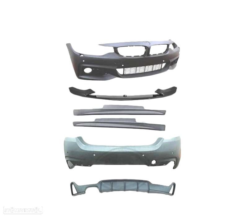 KIT CARROÇARIA BMW F32 F33 LOOK M PERFORMANCE PDC SRA - 6