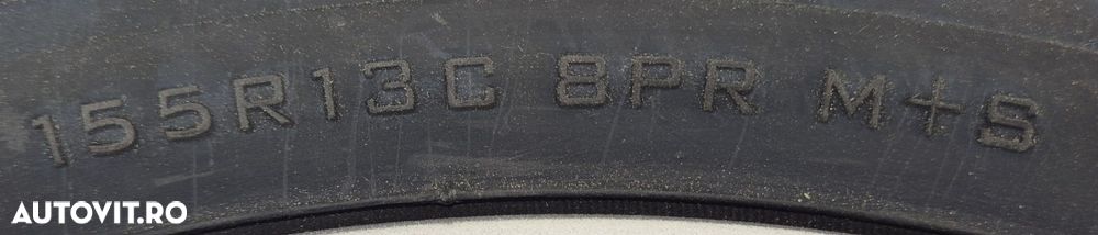 Roata remorca 155 R13C 91N,Anvelopa SECURITY M+S Janta aliaj 4Jx13 - 5